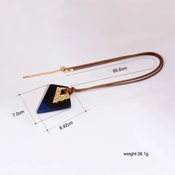 VQ Acrylic Necklace - Picture 4 of 7